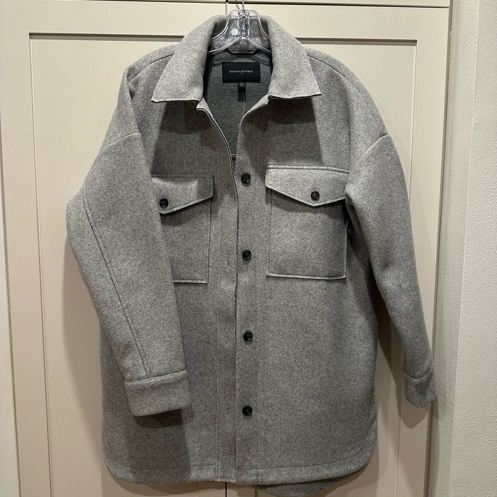 Banana Republic Womens Gray Coat XS